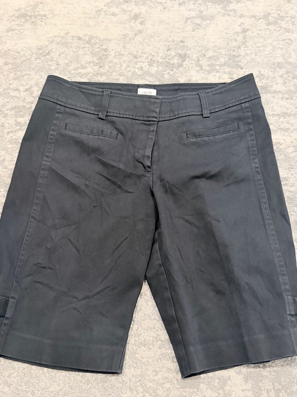 Women’s Black Bermuda Jeans Shorts - Brand:Cache